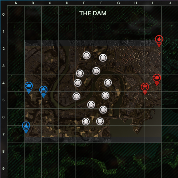 План-карта: Дамба