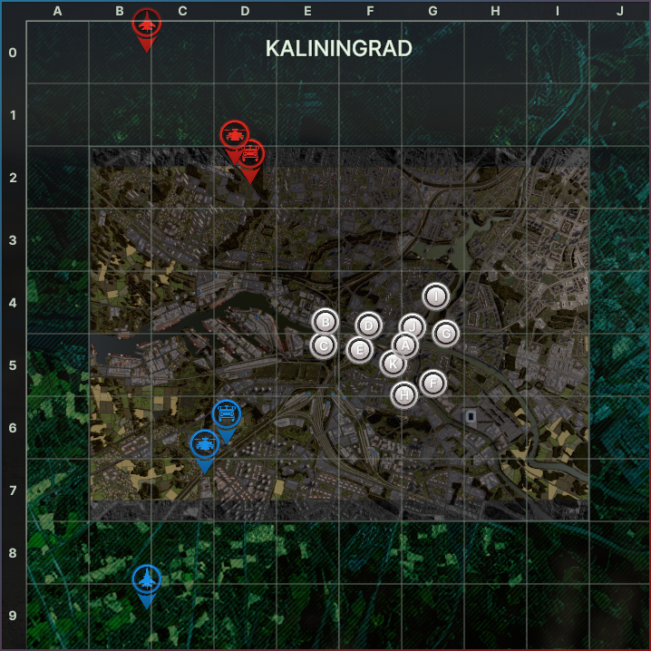 План-карта: Калининград